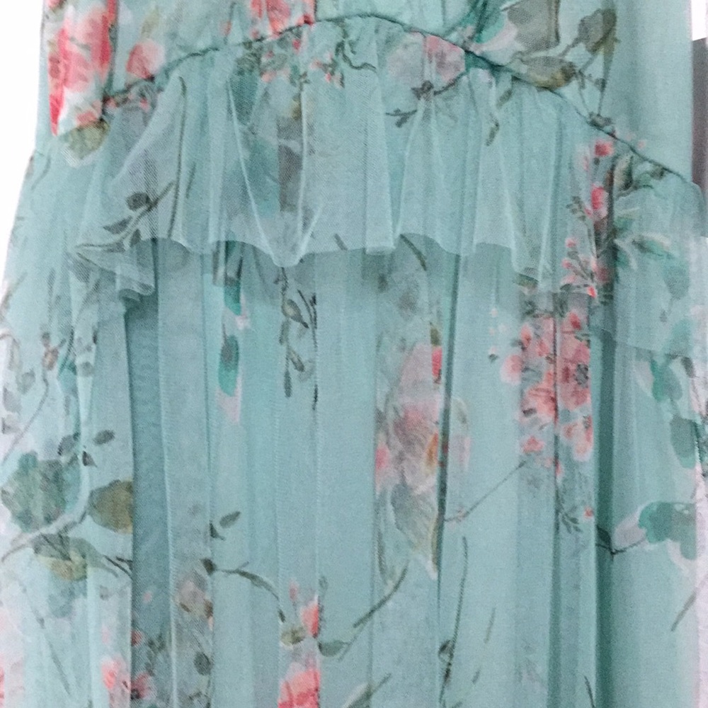 Lauren Conrad mint green floral dress - Picture 5 of 7